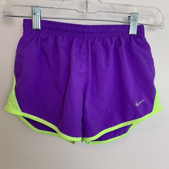 Nike Pants - Nike Dri-Fit Purple & Yellow Athletic Shorts